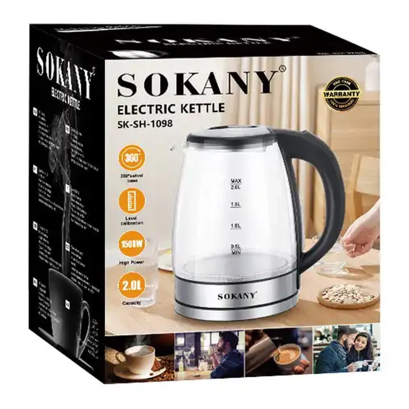 ელექტრო ჩაიდანი Sokany SK-SH-1098 - Image 2