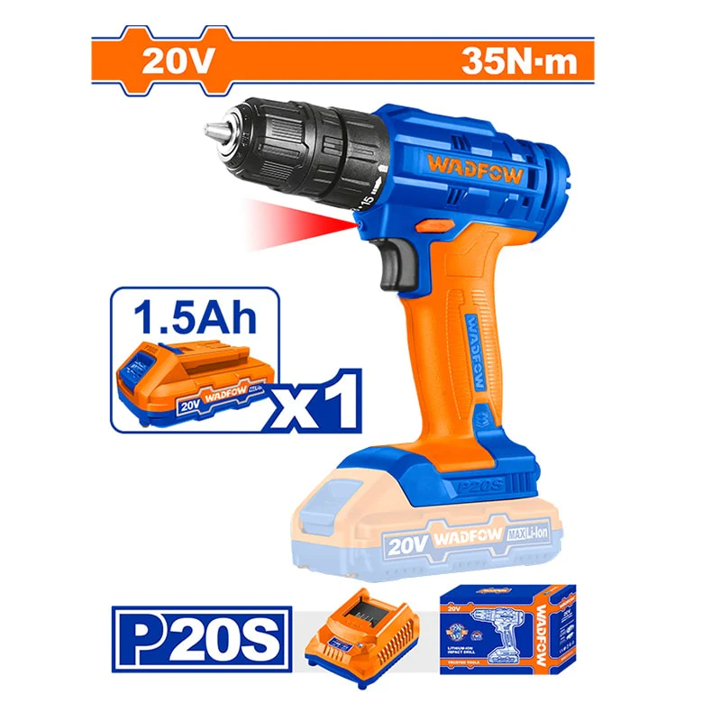 ელექტრო ხრახნდამჭერი 20V WADFOW WCDP511 - Image 3