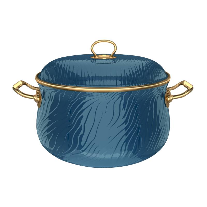 ემალის ჭურჭლის 6 ცალიანი ნაკრები Berllong Bondi Blue (0089; 0093; 0095; 0096) - Image 3
