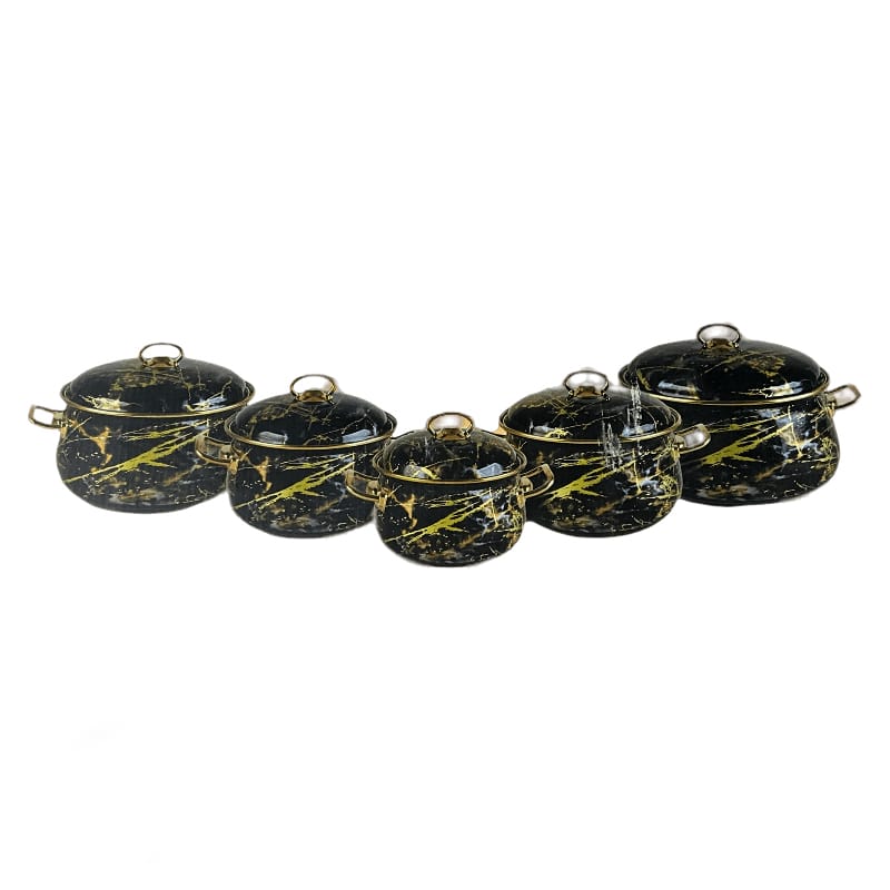 ემალის ქვაბების ნაკრები Evident 5PCS Premium - Image 3