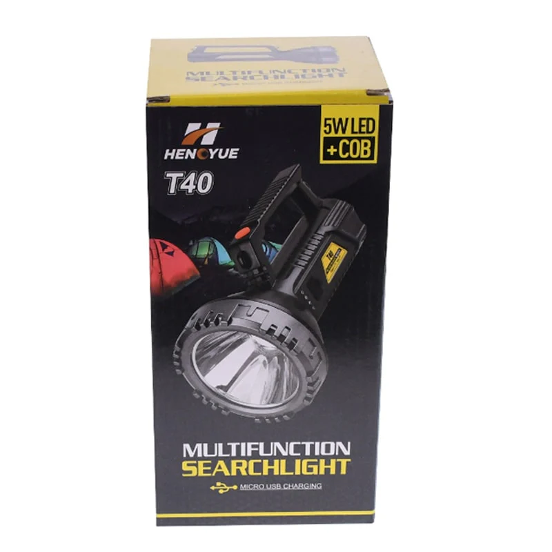 300 მეტრზე მომუშავე დამუხტვადი ფანარი OEM T40 - Image 12