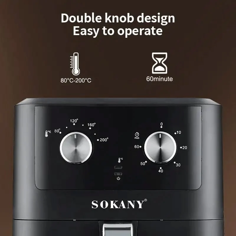 ფრის და ქათმის მოსამზადებელი აპარატი 8ლ Sokany SK-8045/SK-ZG-8045 - Image 3