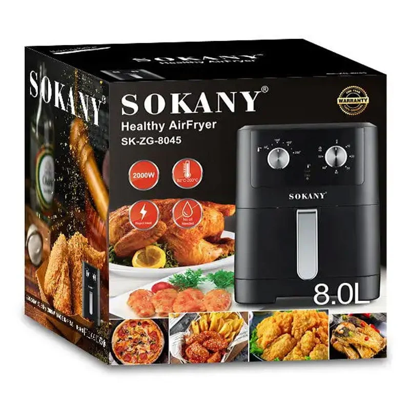 ფრის და ქათმის მოსამზადებელი აპარატი 8ლ Sokany SK-8045/SK-ZG-8045 - Image 4
