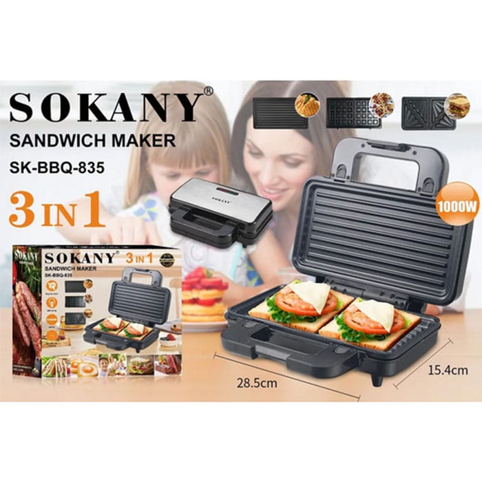 გრილ-ტოსტერი 3in1 Sokany SK-BBQ-835 - Image 3