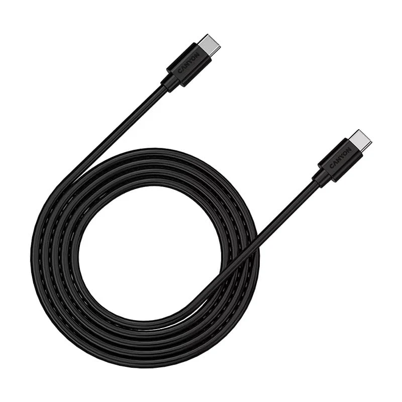 კაბელი Canyon C-12 USB-C to USB-C 100W 2მ CNS-USBC12B - Image 2