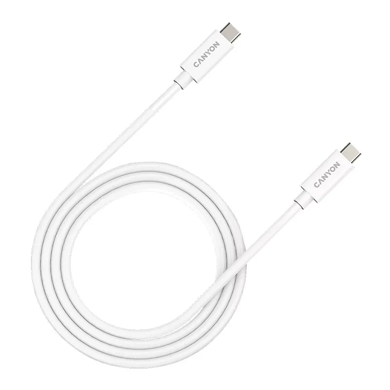 კაბელი Canyon UC-44 USB-C to USB-C 240W 40Gbps 4k 1მ (CNS-USBC44W) - Image 2