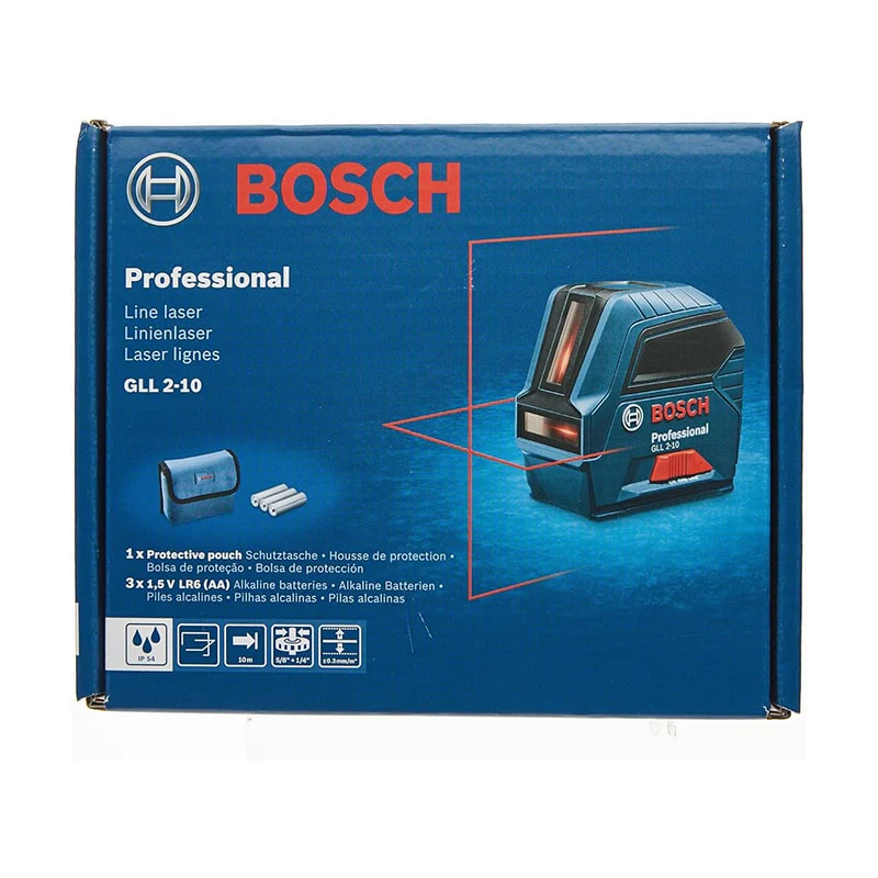 კომბინირებული ლაზერული ნიველირი BOSCH GLL 2-10 Line Laser - Image 5