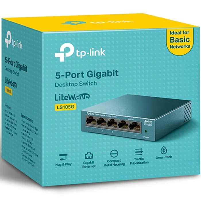 კომუტატორი (სვიჩი) TP-Link LS105G - Image 6