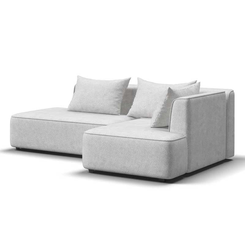 კუთხის დივანი Vila Verde Milk 270x172x86 სმ - Image 4