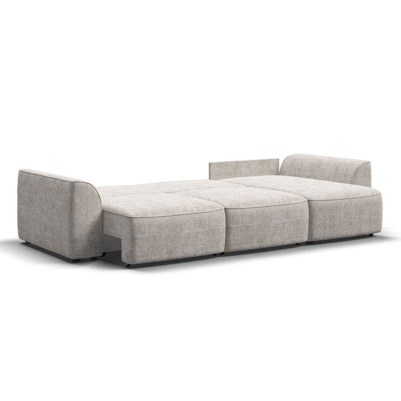 კუთხის გასაშლელი დივანი სათავსოთი Larnaca Beige 291x160x82 სმ - Image 6