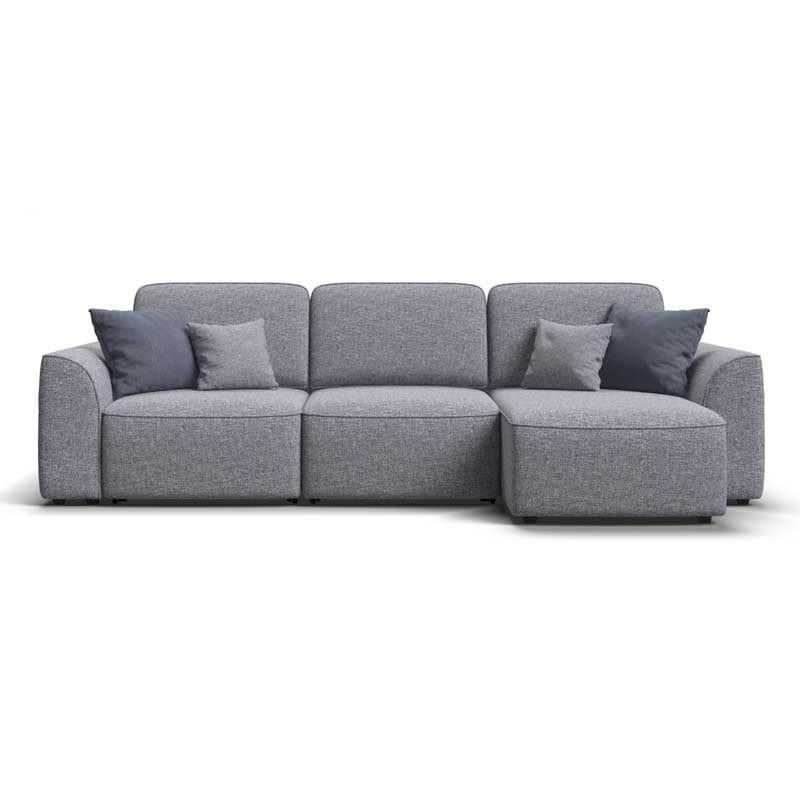 კუთხის გასაშლელი დივანი სათავსოთი Larnaca Light Gray 291x160x82 სმ - Image 2