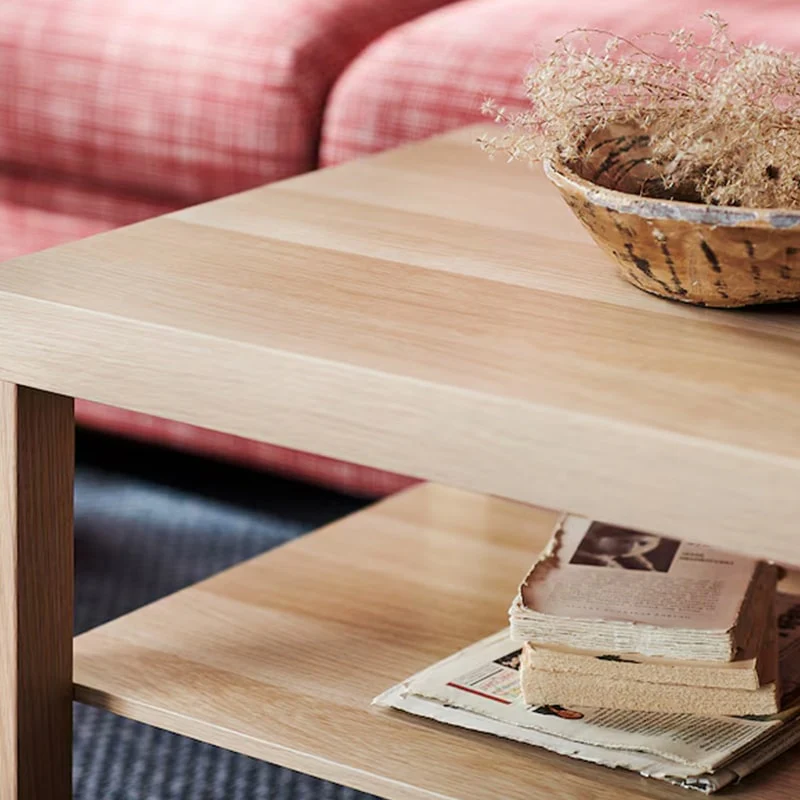 მაგიდა მუხის ეფექტით 90x55 LACK IKEA BM-00137393 - Image 3