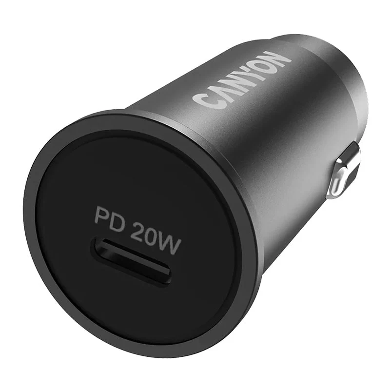 მანქანის დამტენი Canyon C-20 PD 20W USB-C CNS-CCA20B