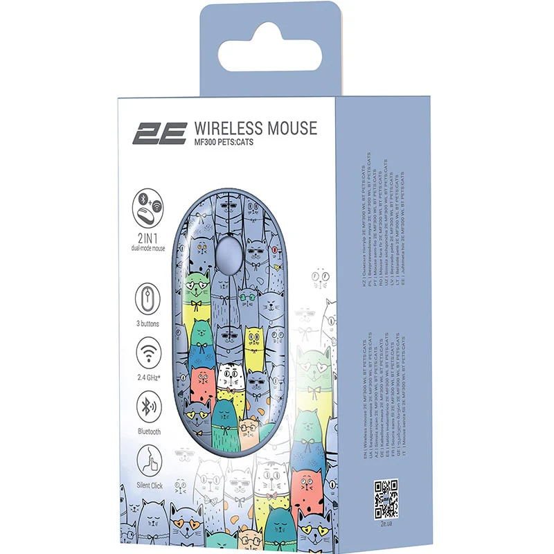 მაუსი 2E-MF300WPETSBL - Image 5