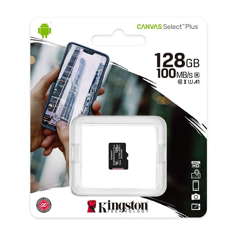 მეხსიერების ბარათი Kingston 128GB Canvas Select Plus (SDCS2/128GB) - Image 2