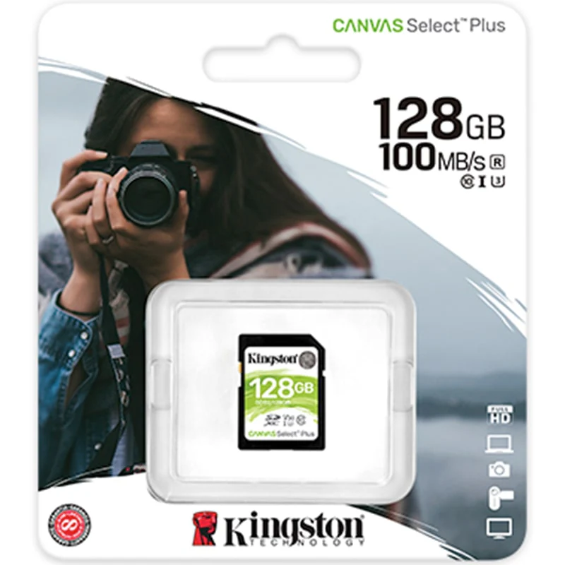 მეხსიერების ბარათი Kingston 128GB SDHX Canvas Select Plus (SDS2/128GB) - Image 3