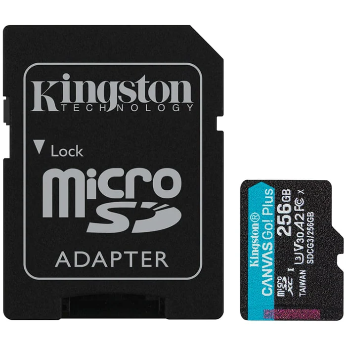 მეხსიერების ბარათი Kingston 256GB microSD Canvas Go Plus (SDCG3/256GB) - Image 2
