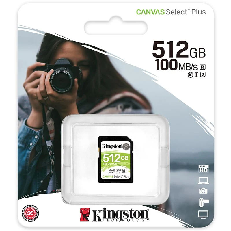 მეხსიერების ბარათი Kingston 512GB SDXC Canvas Select Plus (SDS2/512GB) - Image 3