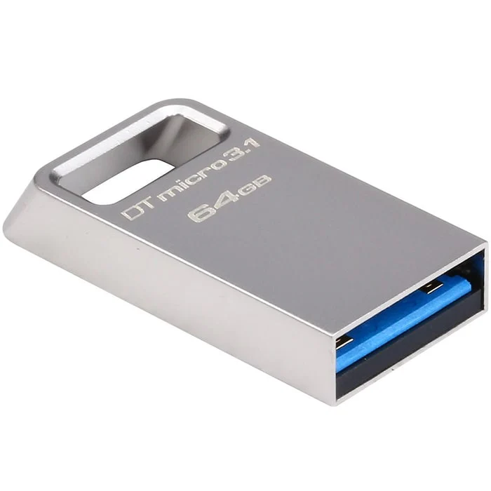 მეხსიერების ბარათი Kingston 64GB DTMicro USB 3.1 Type-A (DTMC3/64GB)