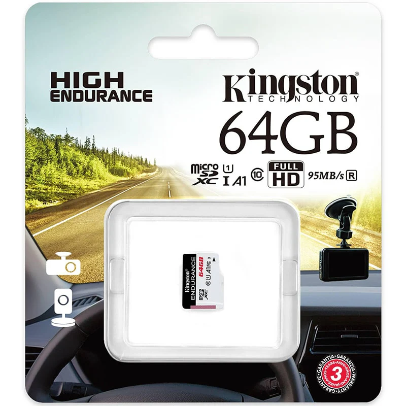 მეხსიერების ბარათი Kingston 64GB High Endurance microSDHC (SDCE/64GB) - Image 3