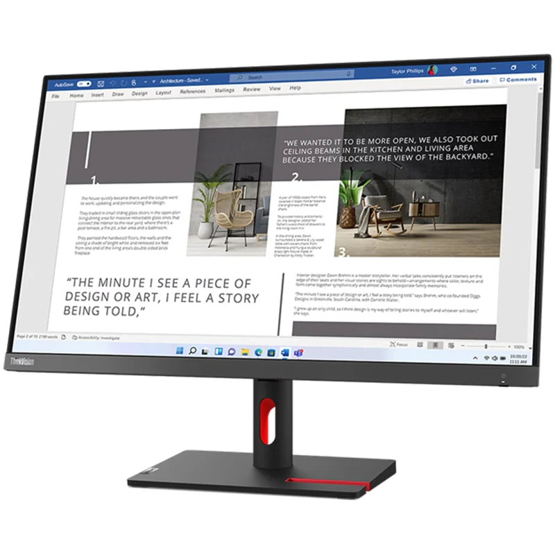 მონიტორი Lenovo 27'' ThinkVision S27i-30 (63DFKAT4EU) - Image 2