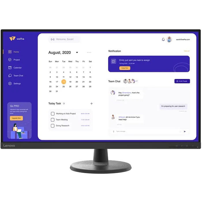 მონიტორი Lenovo 63DAGAT2EU