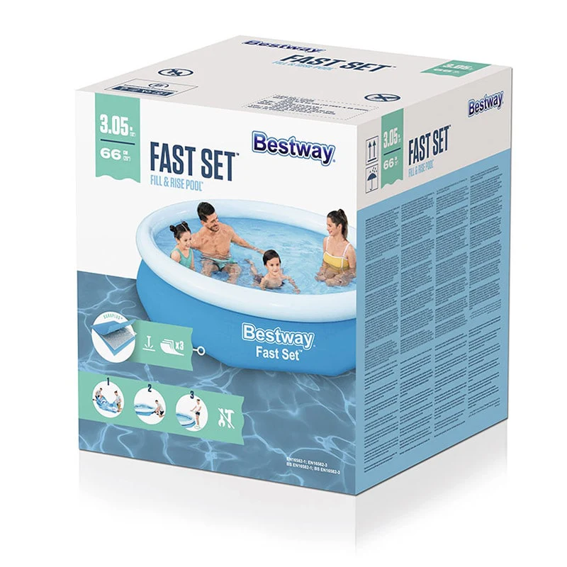 მრგვალი გასაბერი აუზი 305 x 66 სმ 3200 ლიტრი Bestway 57456 - Image 3