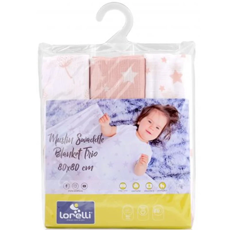 მუსლინი LORELLI Swaddle Blanket 80x80 - Image 2