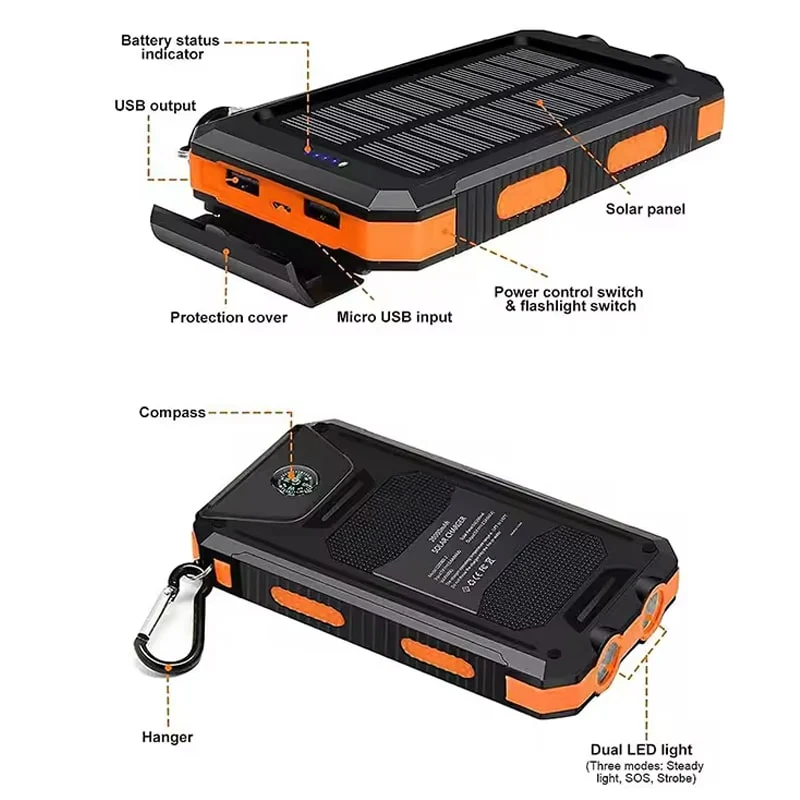 წყალგამძლე ფოვერბანკი 20000mAh OEM 2249 - Image 5