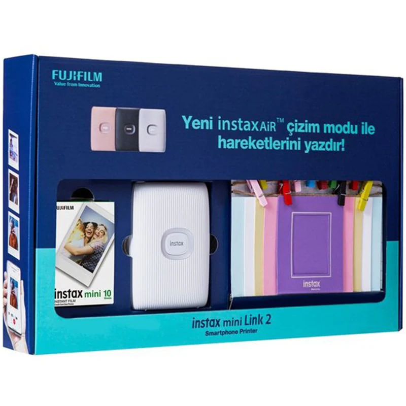 ფოტოპრინტერის ნაკრები Fujifilm Link 2 Clay White Bundle - Image 2