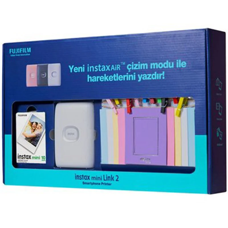 ფოტოპრინტერის ნაკრები Fujifilm Link 2 Clay White Bundle - Image 3