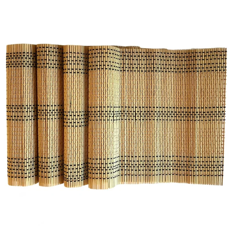 ნატურალური ბამბუკის თეფშის ქვეშ დასაფენი 4 ცალი ჭილოფი OEM 36613 - Image 6