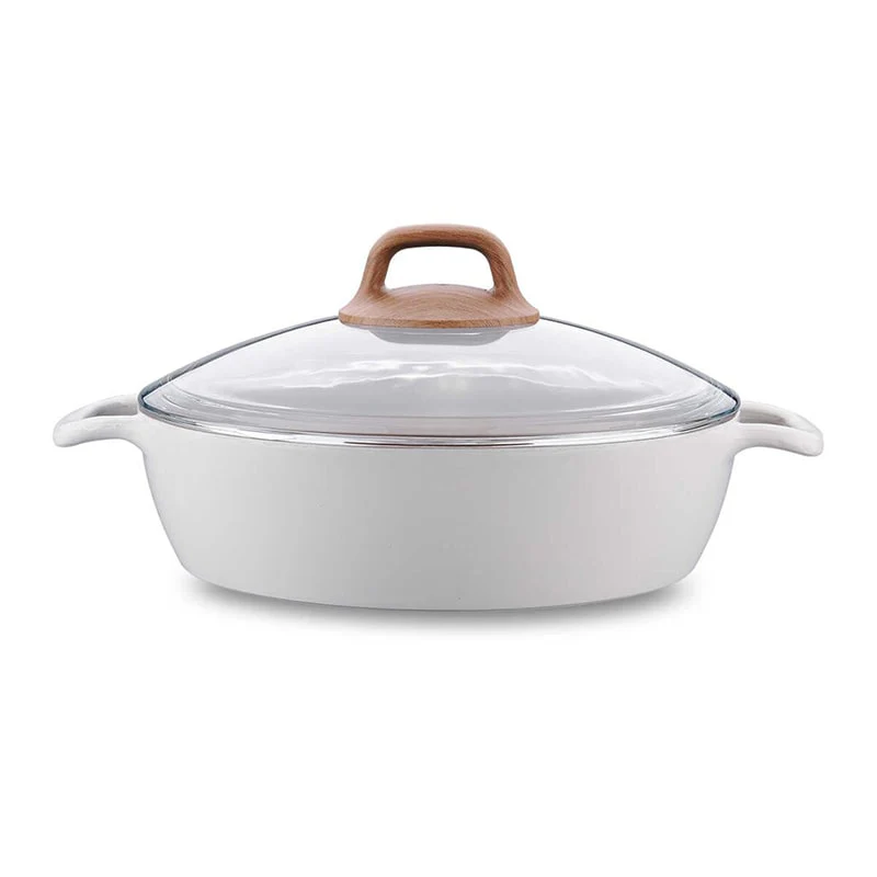 ქვაბი Korkmaz A2981 Gusto Ceramic Low Casserole 24x6,5 სმ - Image 2
