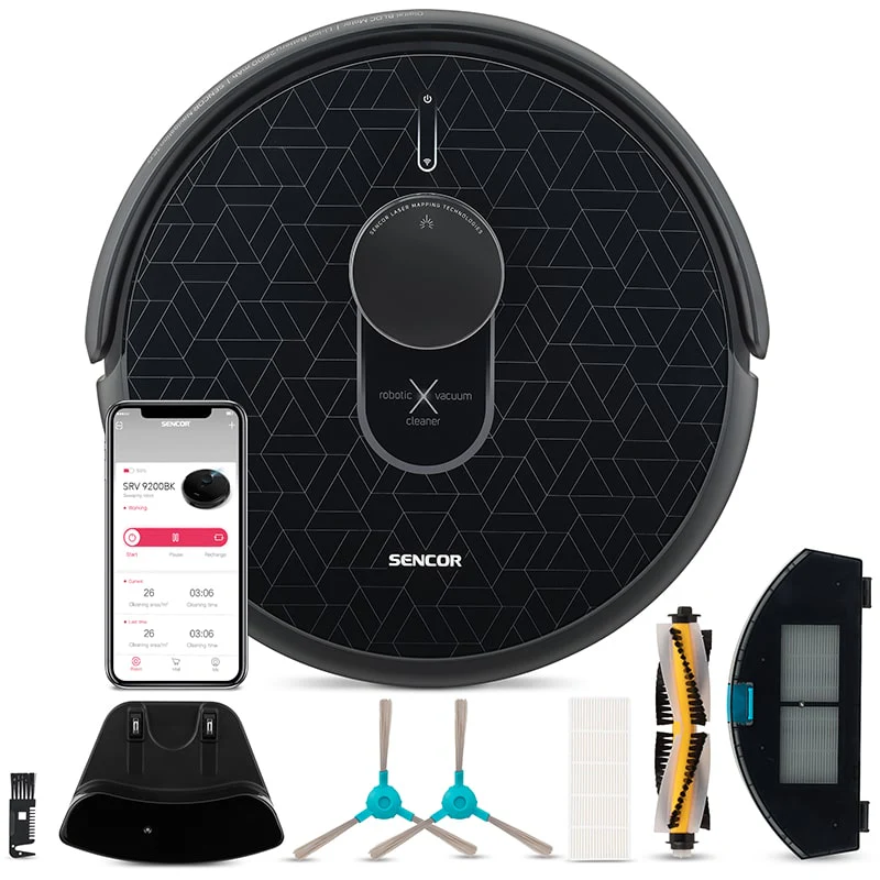 რობოტი მტვერსასრუტი Sencor SRV 9200BK - Image 2