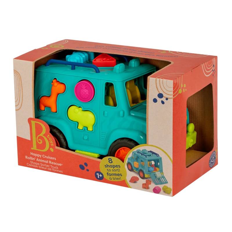 საბავშვო განმავითარებელი სათამაშო Btoys B. SHAPE SORTER TRUCK BX2024C2Z - Image 4