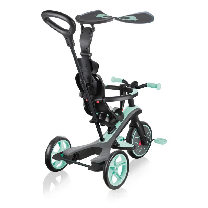 საბავშვო სასეირნო ველოსიპედი GLOBBER TRICYCLE EXPLORER 4 IN 1 MINT 632-206 - Image 3