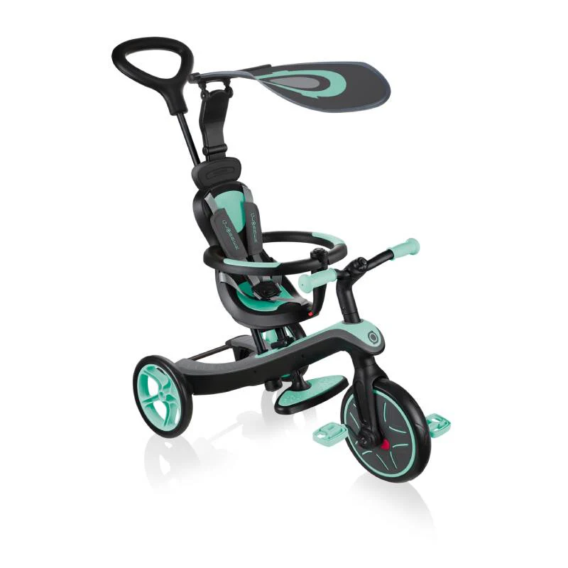 საბავშვო სასეირნო ველოსიპედი GLOBBER TRICYCLE EXPLORER 4 IN 1 MINT 632-206 - Image 6