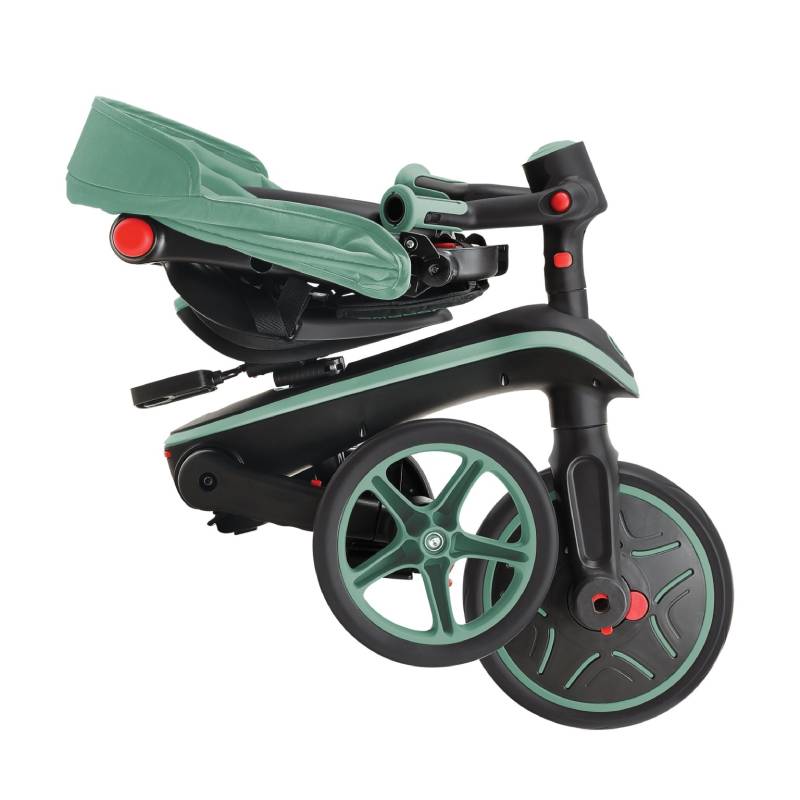 საბავშვო სასეირნო ველოსიპედი GLOBBER TRICYCLE EXPLORER FOLDABLE 4 IN 1 OLIVE 732-104 - Image 10