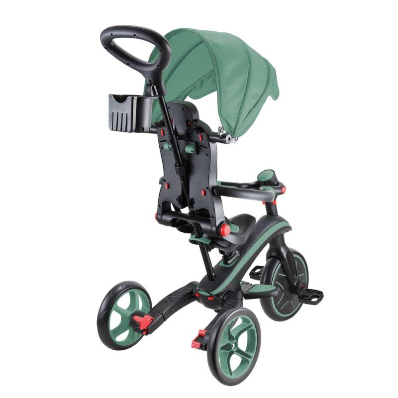 საბავშვო სასეირნო ველოსიპედი GLOBBER TRICYCLE EXPLORER FOLDABLE 4 IN 1 OLIVE 732-104 - Image 15