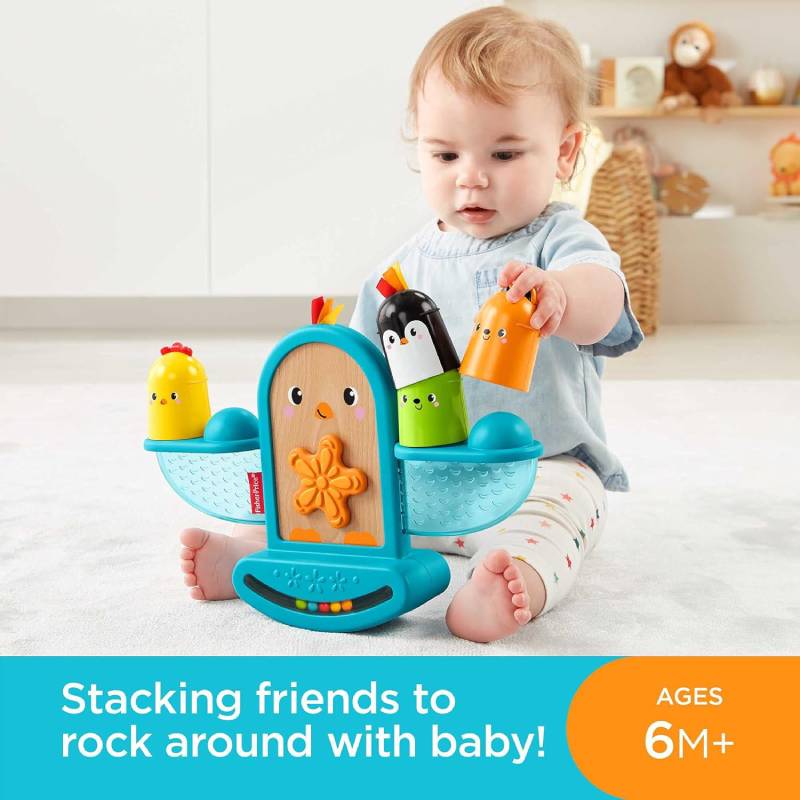 საბავშვო სათამაშო Fisher Price Stack and Rattle Birdie - Image 2