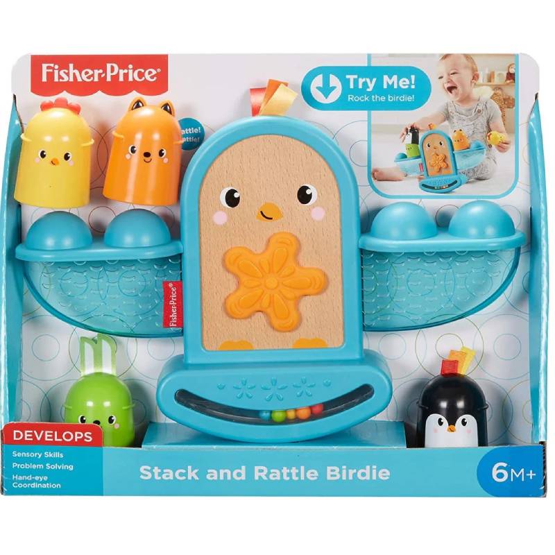 საბავშვო სათამაშო Fisher Price Stack and Rattle Birdie - Image 6