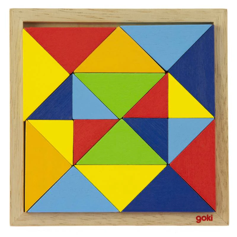საბავშვო ხის კუბიკები Goki The wooden puzzle - Image 2