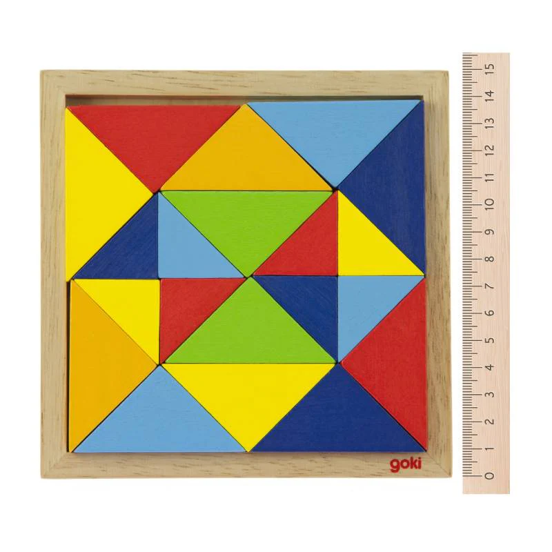 საბავშვო ხის კუბიკები Goki The wooden puzzle - Image 6