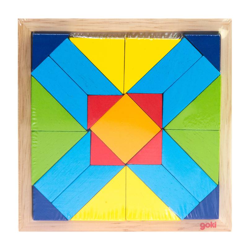 საბავშვო ხის კუბიკები Goki The wooden puzzle - Image 7
