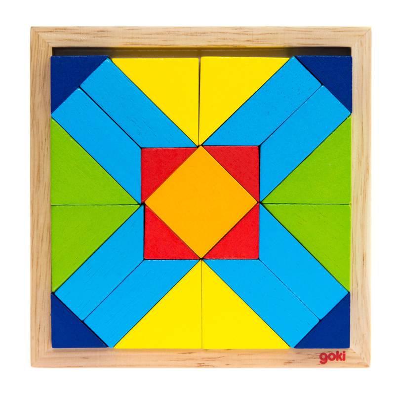 საბავშვო ხის კუბიკები Goki The wooden puzzle - Image 9