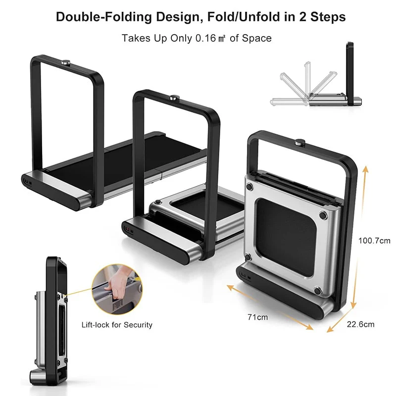 სარბენი ბილიკი Xiaomi KingSmith WalkingPad Treadmill TRX21F Black - Image 3