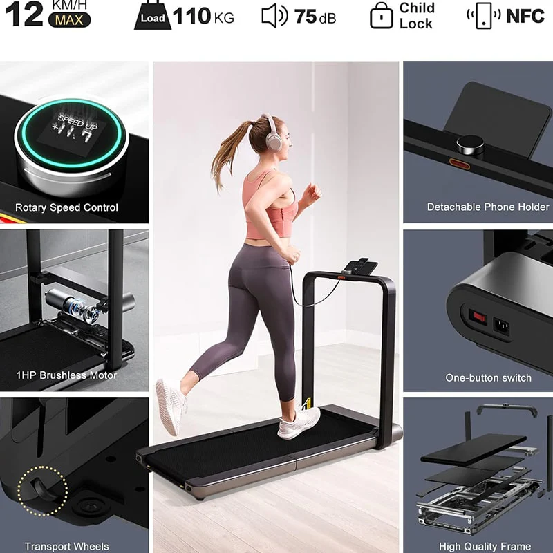 სარბენი ბილიკი Xiaomi KingSmith WalkingPad Treadmill TRX21F Black - Image 5