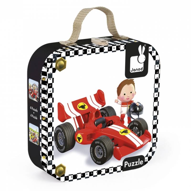 სათამაშო 4 ფაზლი Janod Car Gabina Formula 1 J02884 - Image 2