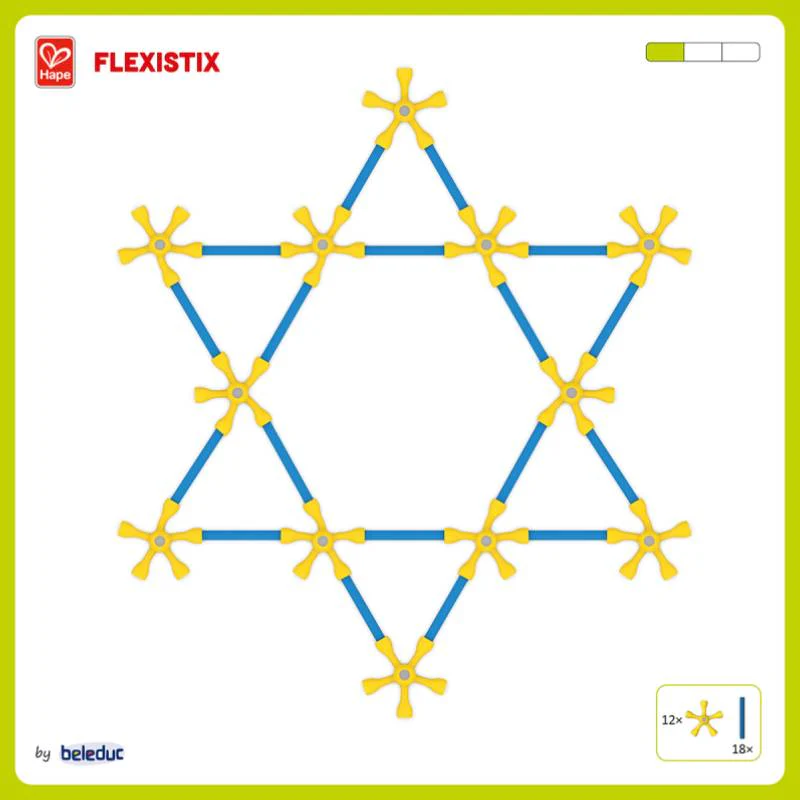 სათამაშო 520 ცალიანი კონსტრუქტორი Beleduc Flexistix XXL B24200 - Image 11