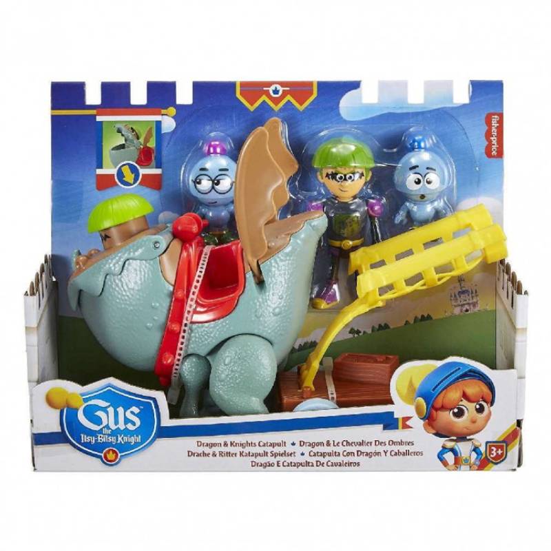 სათამაშო დრაკონი და რაინდი Fisher Price Gus Dragon & Knights Catapult - Image 7